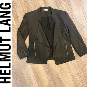 Helmut Lang black/charcoal blazer jacket